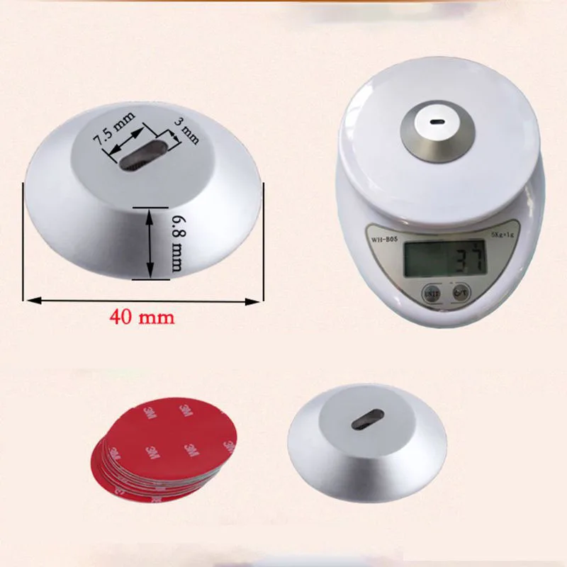 Silver Color Durable Notebook Anti Theft Portable Lock Hole 4x0.7cm Round Tablet Laptop For IPad MacBook Notebook