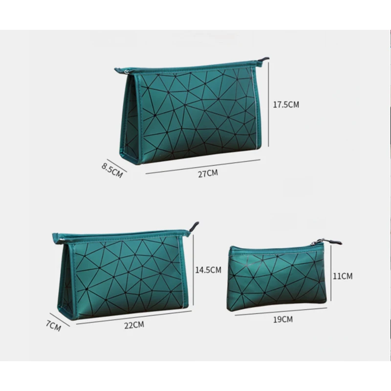 Fashion Women Travel Cosmetic Bag Multifunction Makeup Bags PU Leather Waterproof Portable Toiletries Organizer Make up Cases 5