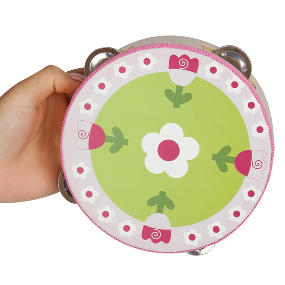 Tambourine H 드럼 부드러운 가장자리 No Bur 음악 타악기 어린이 교육 장난감 금속 셰이커