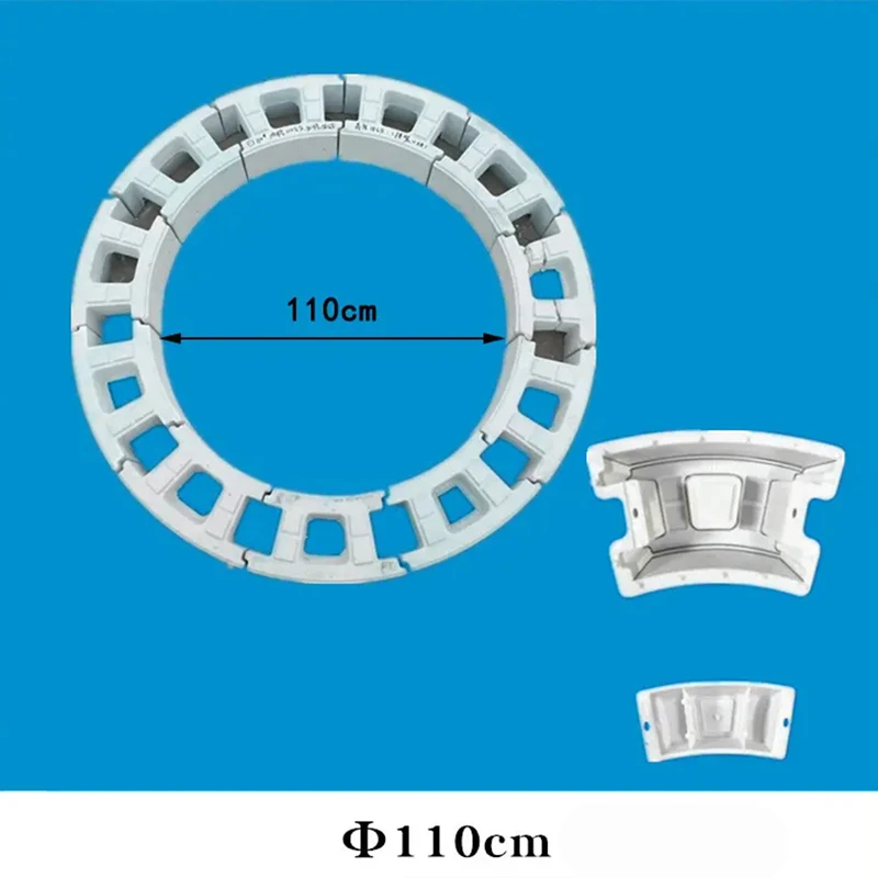 Ground Circular Concrete Block Brick Plastic Mold Inspection Wellbore Module Box 110cm