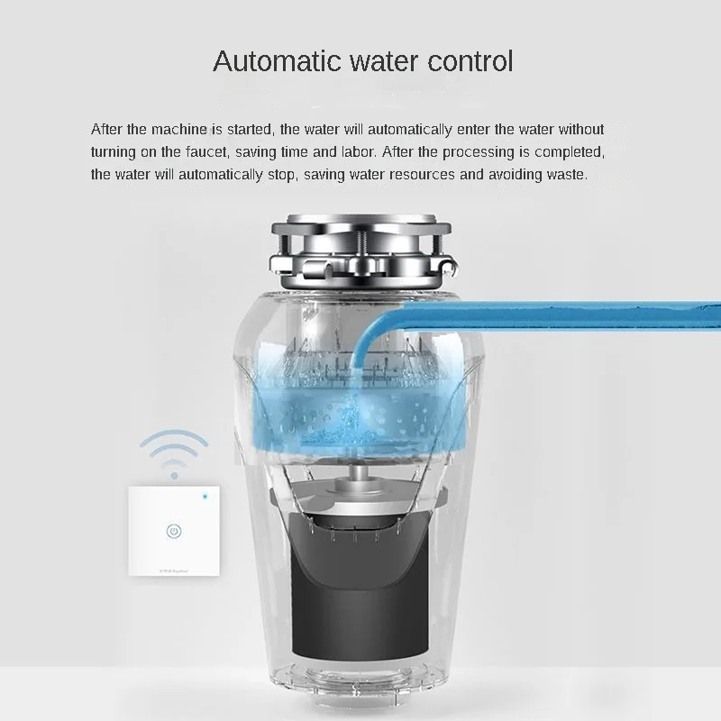 Home Appliances Kitchen Waste Food Waste Disposer Household Kitchen Grinding Wireless Punch-free 2
