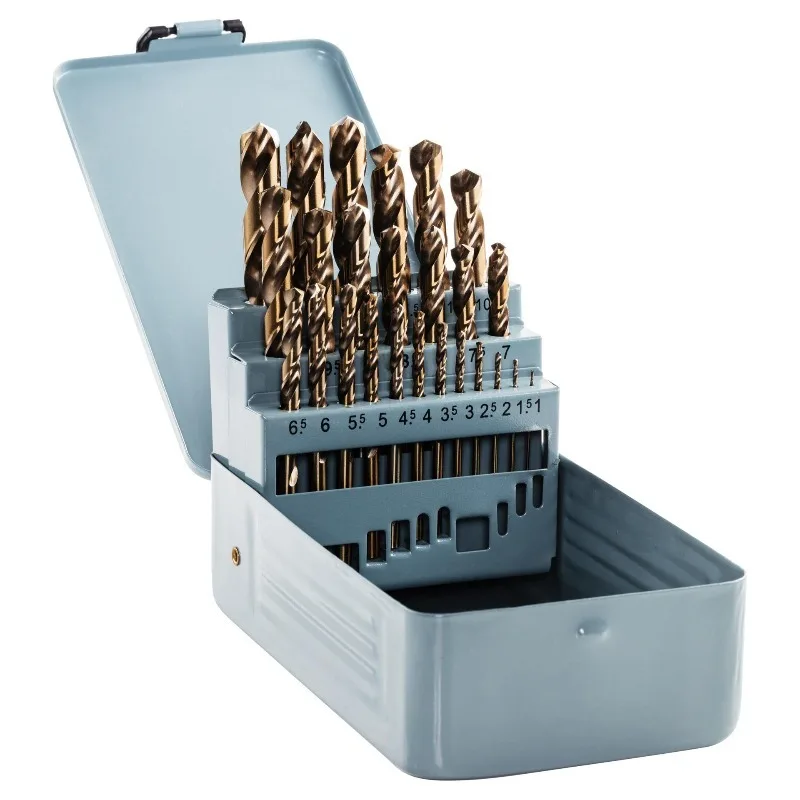 M35 Cobalt Drill Bit Set HSS-Co Twist Drill Bits with Case for Metal ...