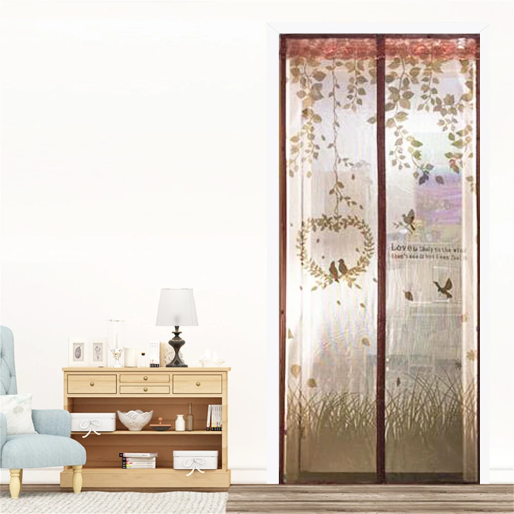 Magnetic Anti-Mosquito Net Summer Anti Bug Fly Door Curtains Mesh Automatic Closing Kitchen