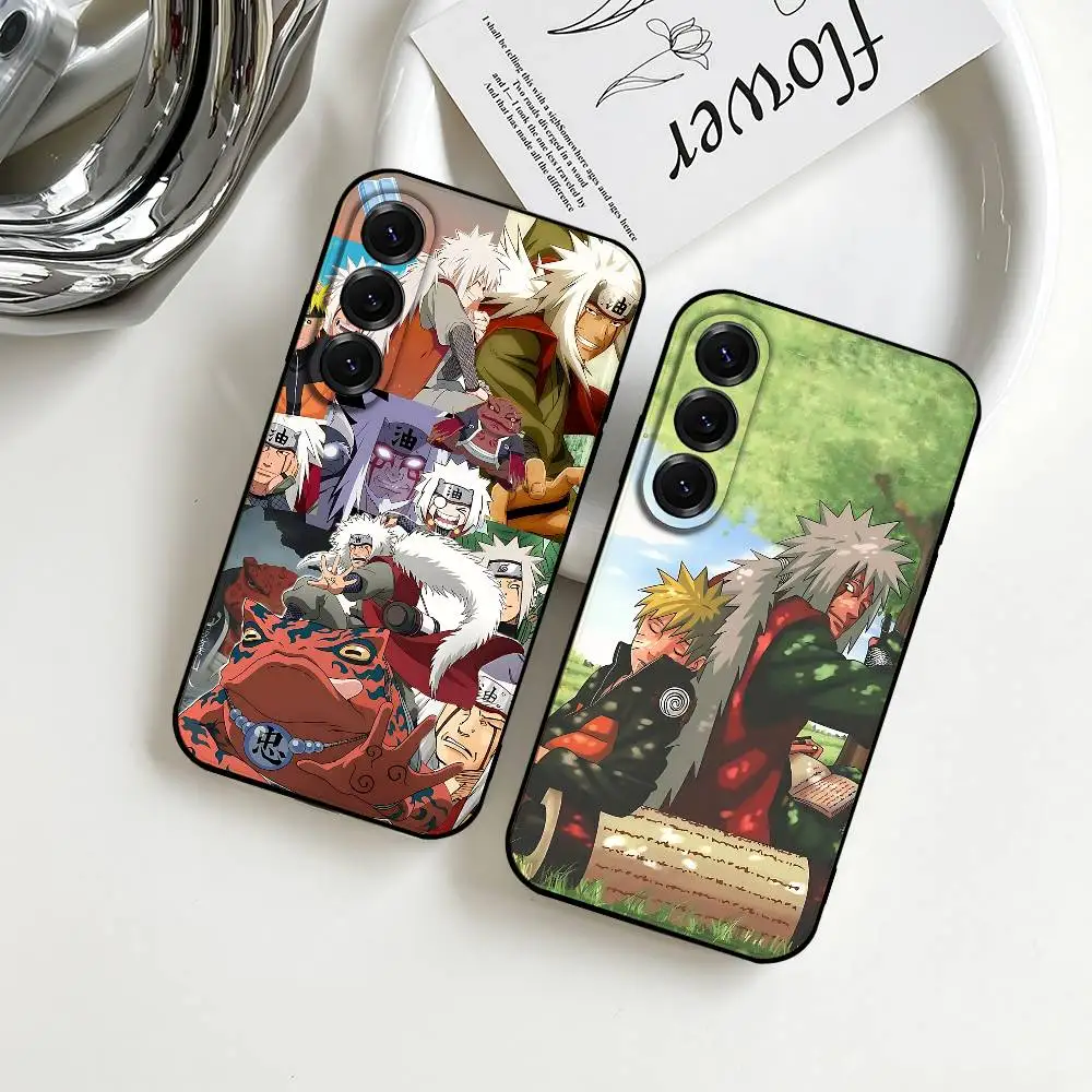 Jiraiya Naruto Soft Black Phone Case
