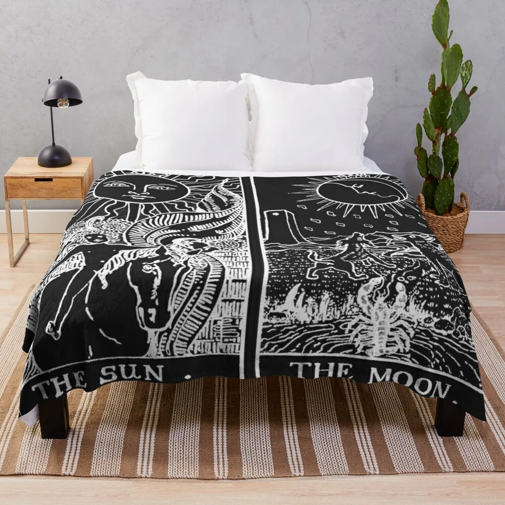 

Карты Таро от Солнца и Луны | Жемчужное и обсидиановое одеяло, мягкое движущееся одеяло для младенцев