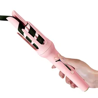 Fer à boucler automatique 32 mm, sans tiraillement de cheveux, anti-brûlure, 3 réglages de température, faible consommation, sûr pour dortoir 1
