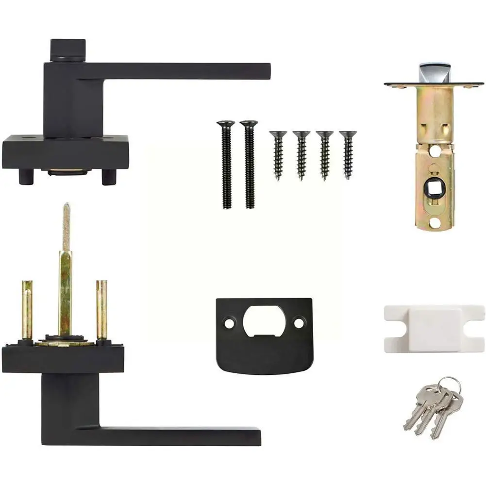 Door Lock Handle Lock High-Grade Zinc Alloy Handle Three-Pole Spherical Door Bedroom Bathroom
