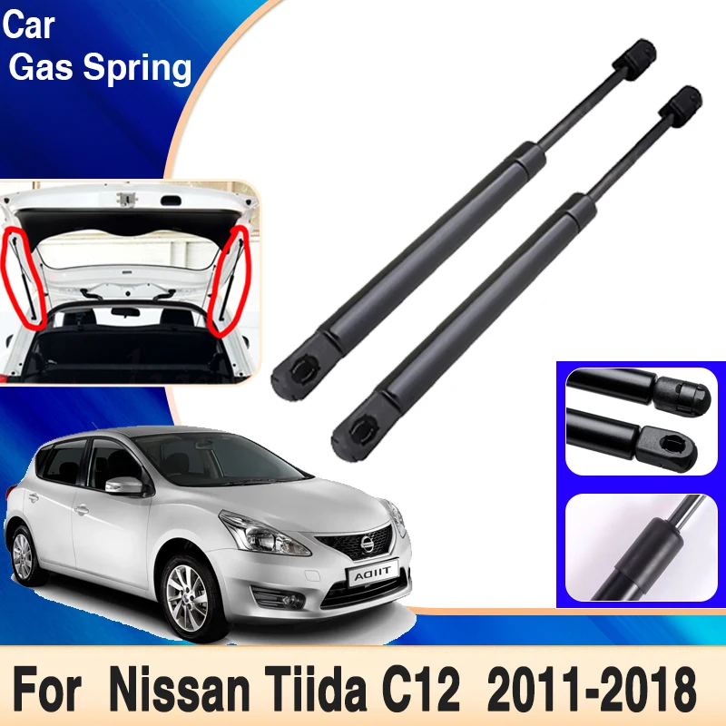

Car Gas Spring Strut For Nissan Tiida Accessories 2011~2018 C12 Trunk Tailgate Gas Struts Shock Strut Lift Support Accessories