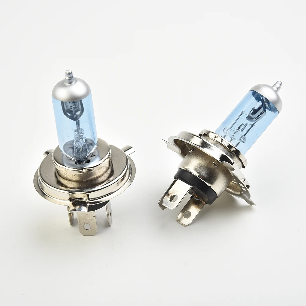 슈퍼 브라이트 4500K 화이트 안개등, 슈퍼 화이트 효과 룩 헤드라이트 램프 전구, 12V LED 조명, H4, 100W, 12V, 2 개