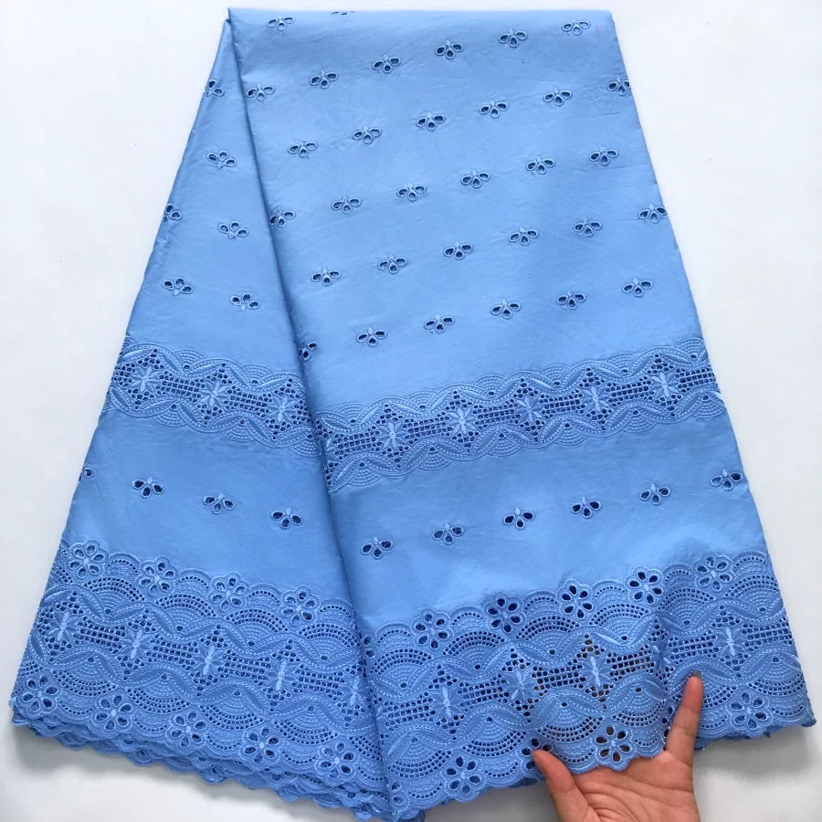 Blue Swiss Voile Lace Fabrics Blue Swiss Voile Lace Fabrics