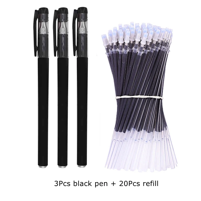 Colorful Gel Ink Pen Set - Fine Point 0.5mm - Cute Kawaii Stationery Supplies