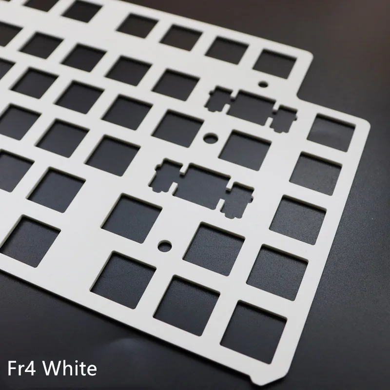 Teclado Mecânico Posicionamento Plate Nj80 pc Pom Branco e Preto Posicionamento Plate - Imagem 3