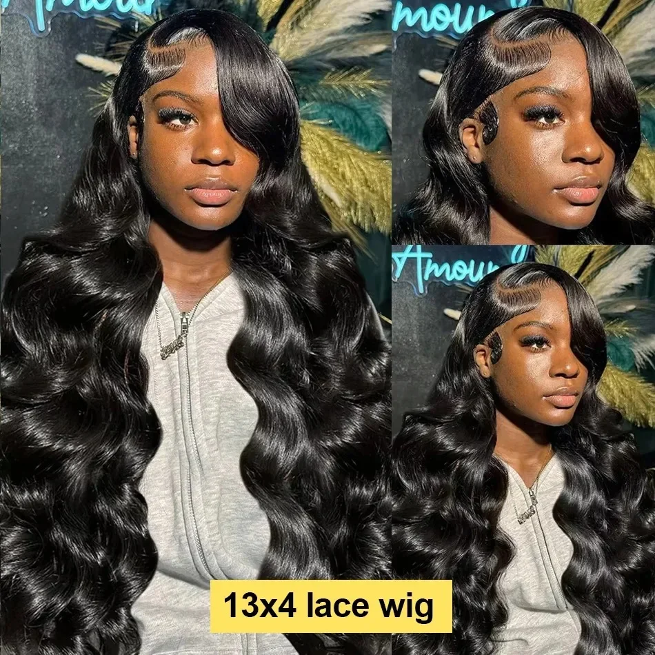 Perruques sans colle en cheveux naturels prêtes à porter pour femme, perruque en cheveux naturels avec dentelle HD 13×6, perruque en cheveux naturels bruts vietnamiens avec dentelle frontale 13×4
