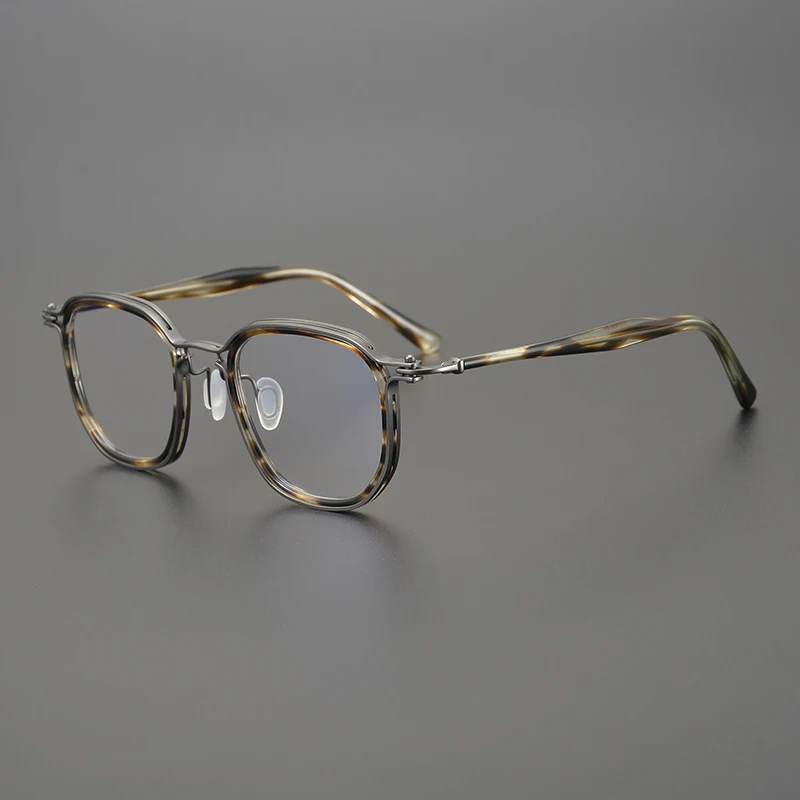 

Italian Luxury Brand Square Optical Glasses Frame Men Vintage Titanium Acetate Myopia Eyeglasses Women Retro Ultralight Eyewear