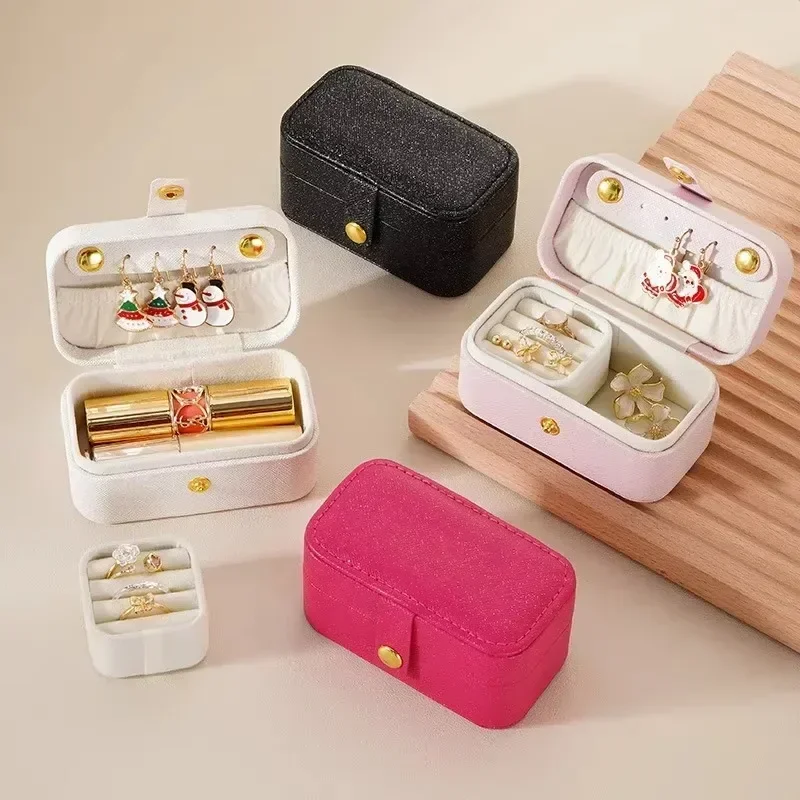 Pu Leather Jewelry Box Multi-layer Storage