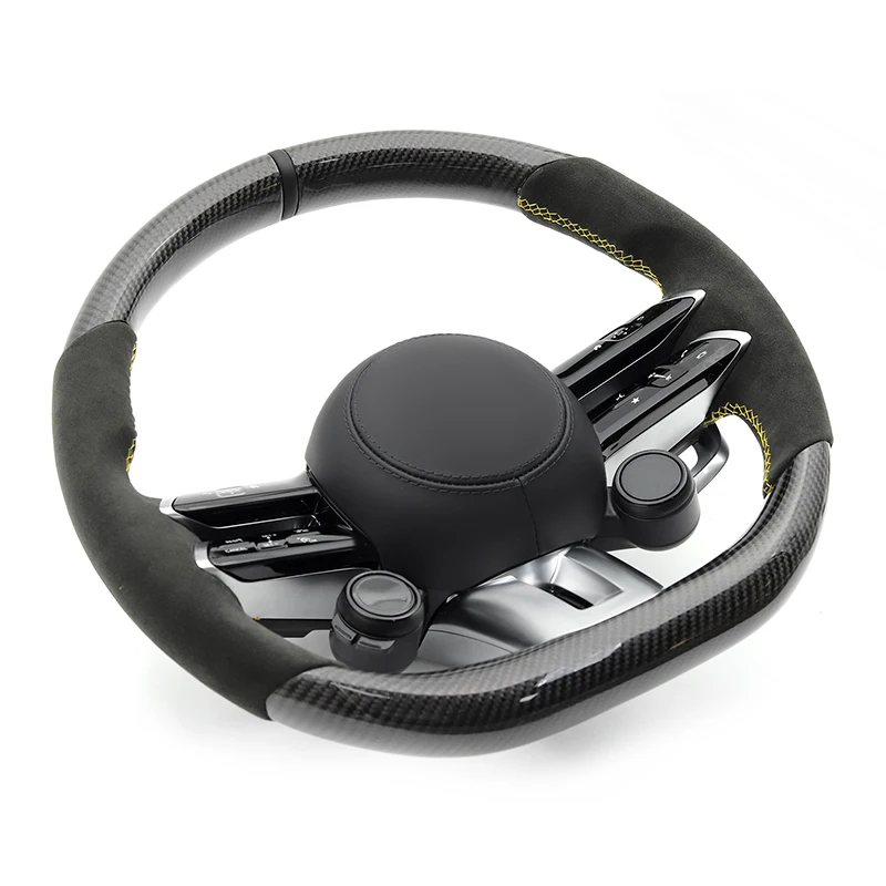 메르세데스 벤츠 AMG W117 W166 W177 S500 G500 W205 W213 W216 W463 W212 G55 W217 W218 W222용 OLED 버튼 스타일 자동차 스티어링 휠