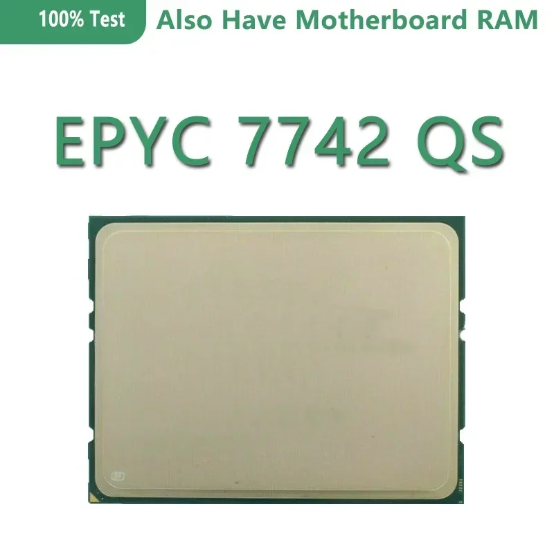   100% 테스트 EPYC 7742 QS 2.25GHZ 64C/128T 256M 캐시 225W 64 코어 128 스레드 SP3 소켓 서버 마더보드 1P/2P 작동