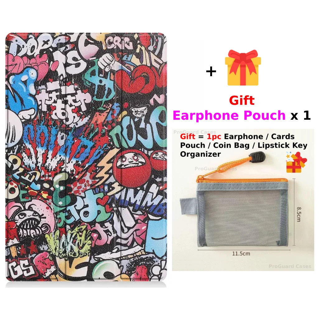 Premium Trifold Magnetic Stand PU Leather Tablet Cover