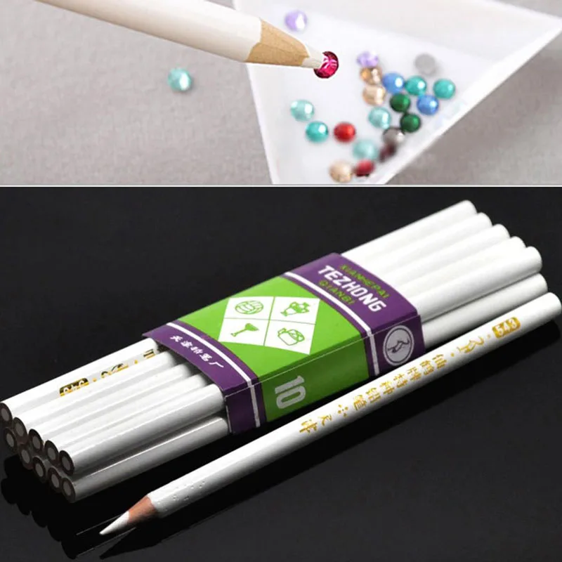 nail art pen nail art picking tools rhinestone picker pen nail art tools rhinestone picking tool 10Pcs/Lot Wax Dotting Pen Nail Art Rhinestones Gems Picking Crystal Pencil Easily Pick Up Pencil for Rhinestone Nail Art Tools