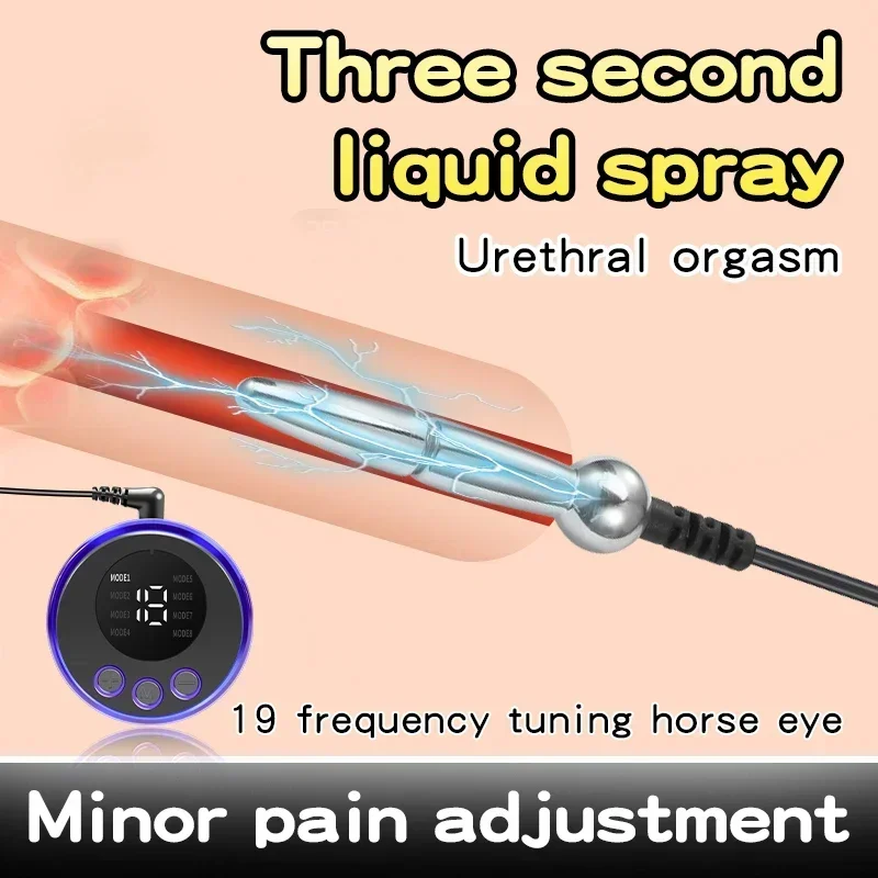 New Electric Shock Penis Plug Stainless Steel Urethral Plug BDSM Couple G Spot Stimulate Men Sex Toy Masturbation Sex Toys