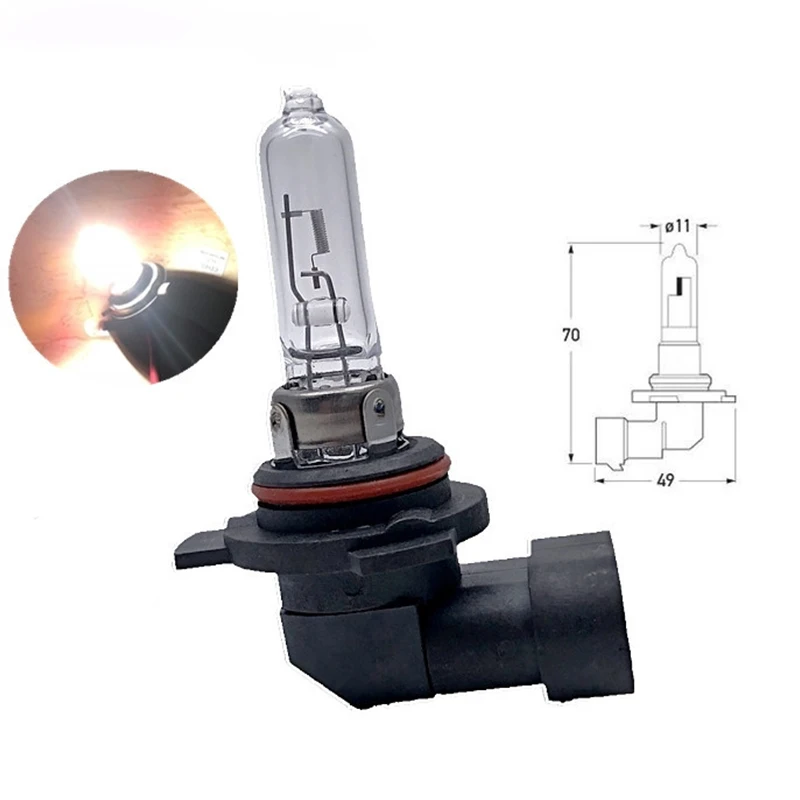 9012 HIR2 PX22D HB4 Car HeadLight Bulb 12V 55W Clear Halogen Headlamp Light Bulb 2pcs Car Accessories halogen headlight bulb car headlights