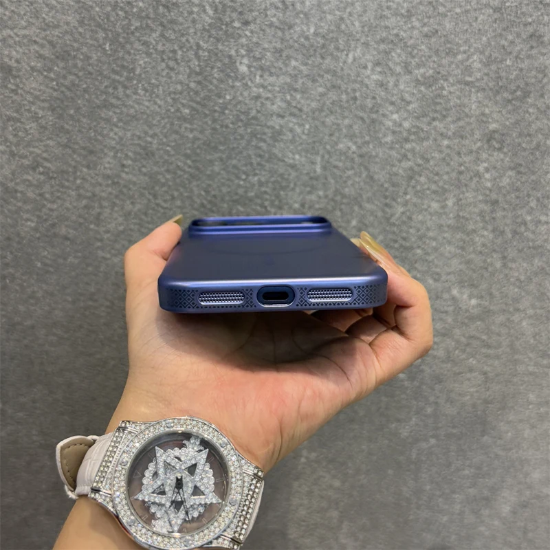 Ultrathin Magnetic Translucent Matte Phone Case with Wireless Charging Capability