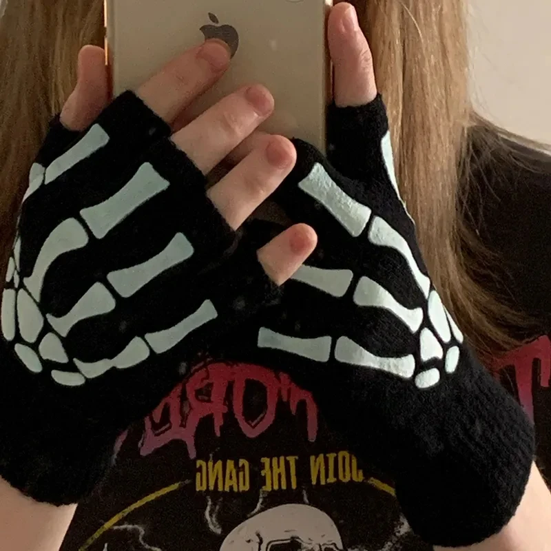 NA Heren vrouwen volwassenen Halloween skelet schedel halve