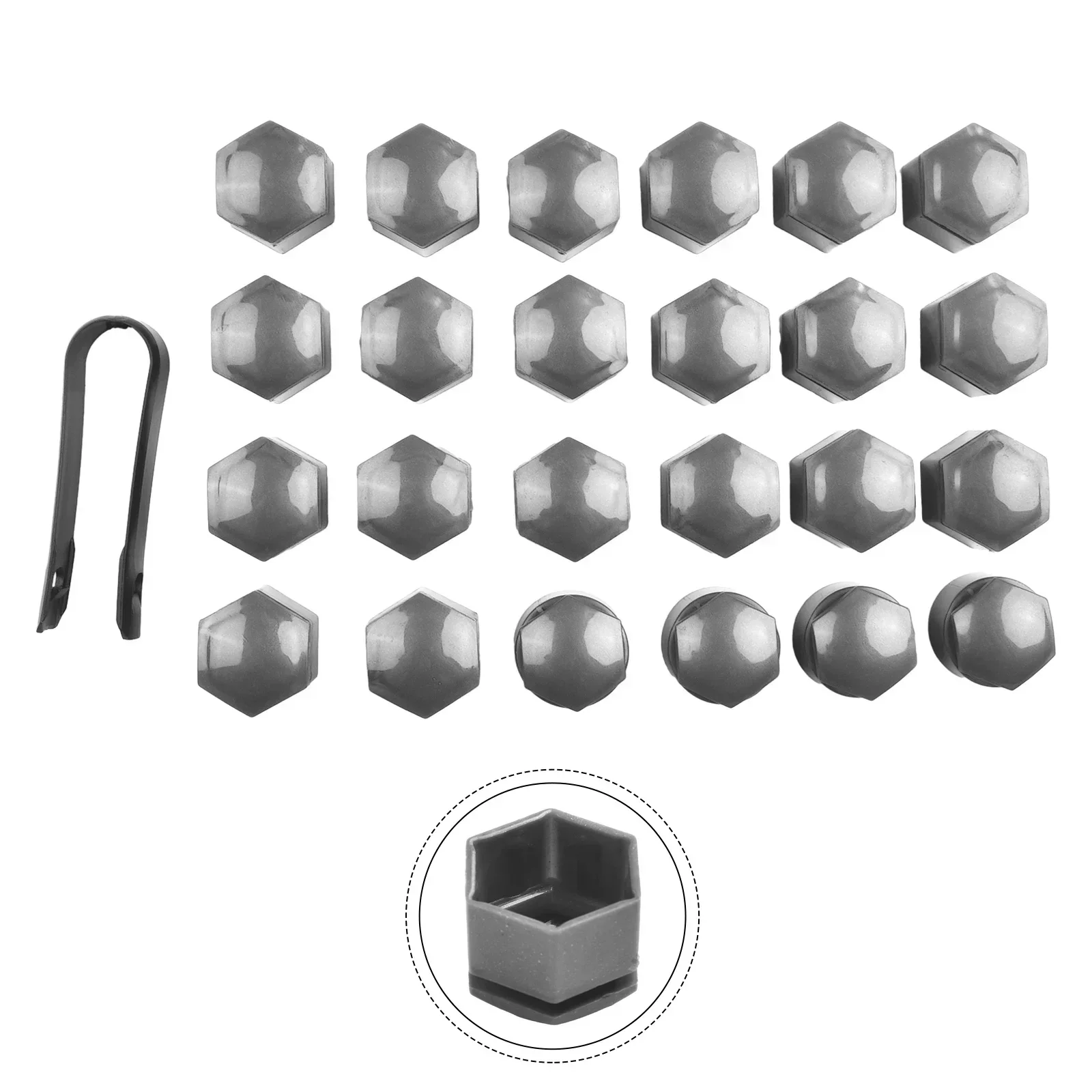 For Opel Insignia 2010- Standard Grey Cap Wheels Tyres Nuts WHEELS TYRES NUTS Replacement 22MM Accessories wheel nut caps wheel nut covers