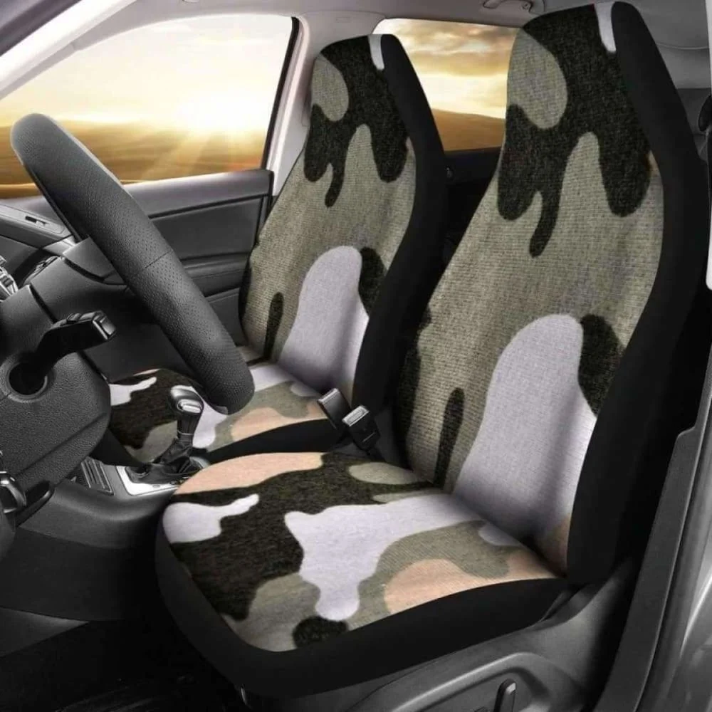 

Desert Camo Car Seat Covers,Pack of 2 Universal Front Seat Protective Cover