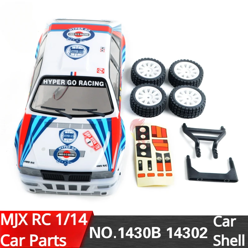 

MJX 14302 1/14 RC Car General Accessories 1430B Car Shell Tire Assembly with Light Set