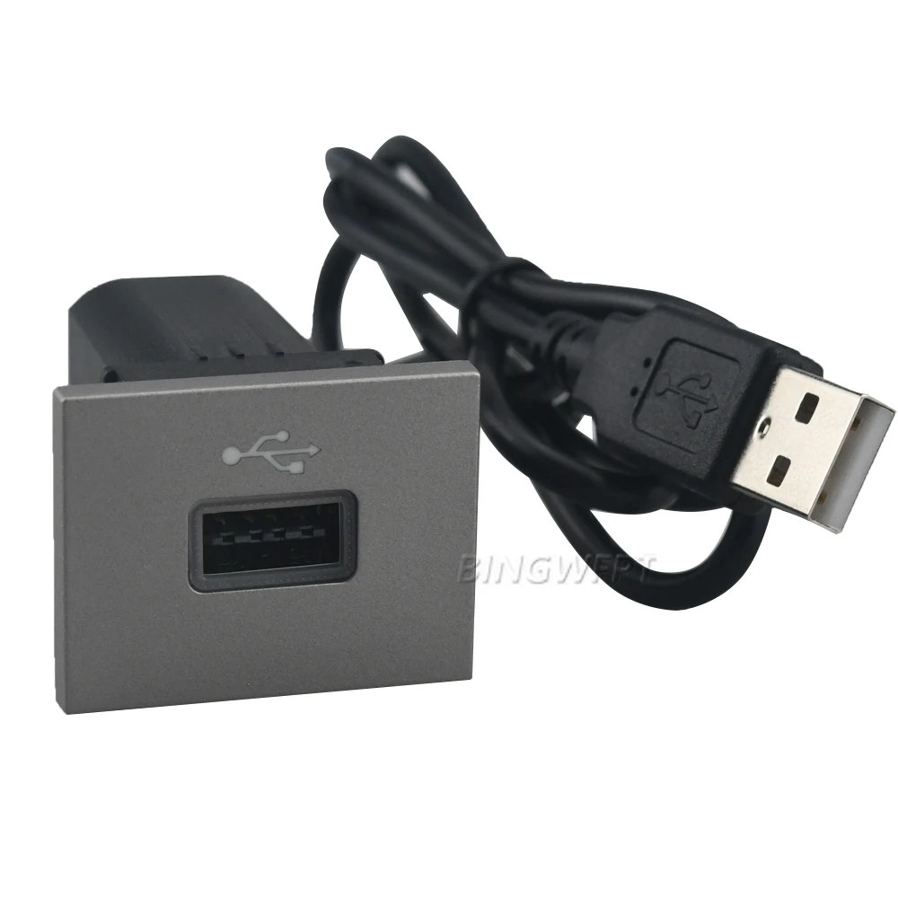 For Ford Focus 2 Mk2 2009-2011 Car Black/Silver USB Input Adapter Audio Radio u-