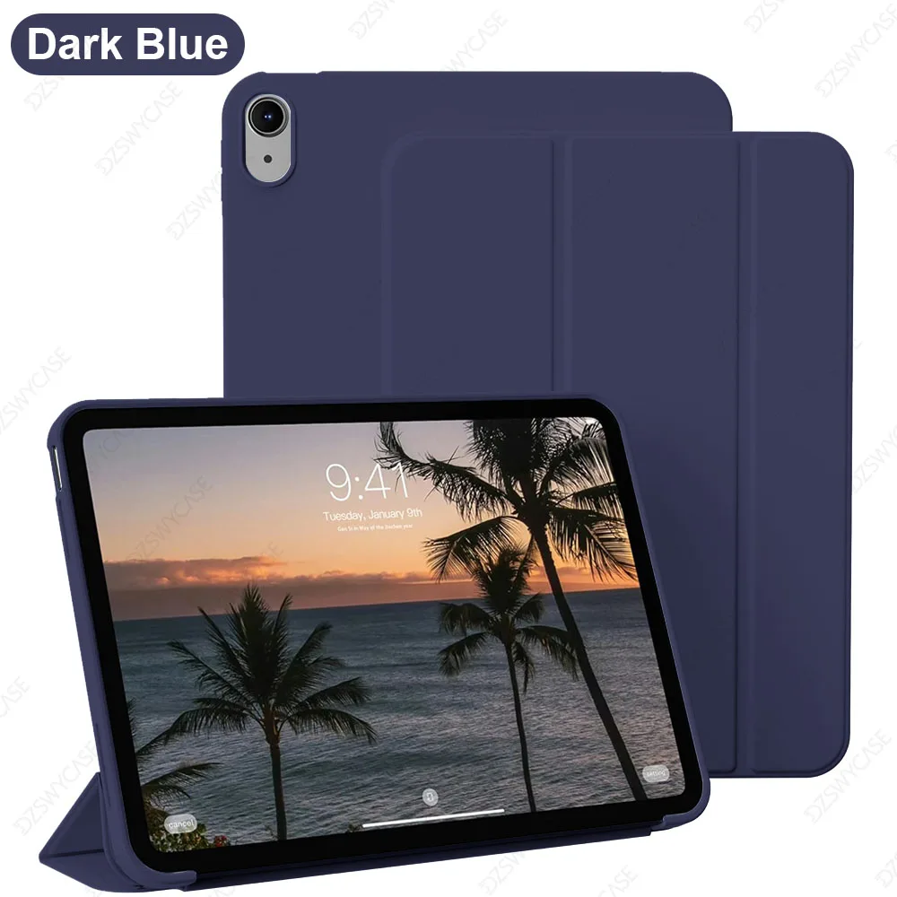 Enhanced Trifold Stand Case with Auto Wake/Sleep and Soft TPU Back