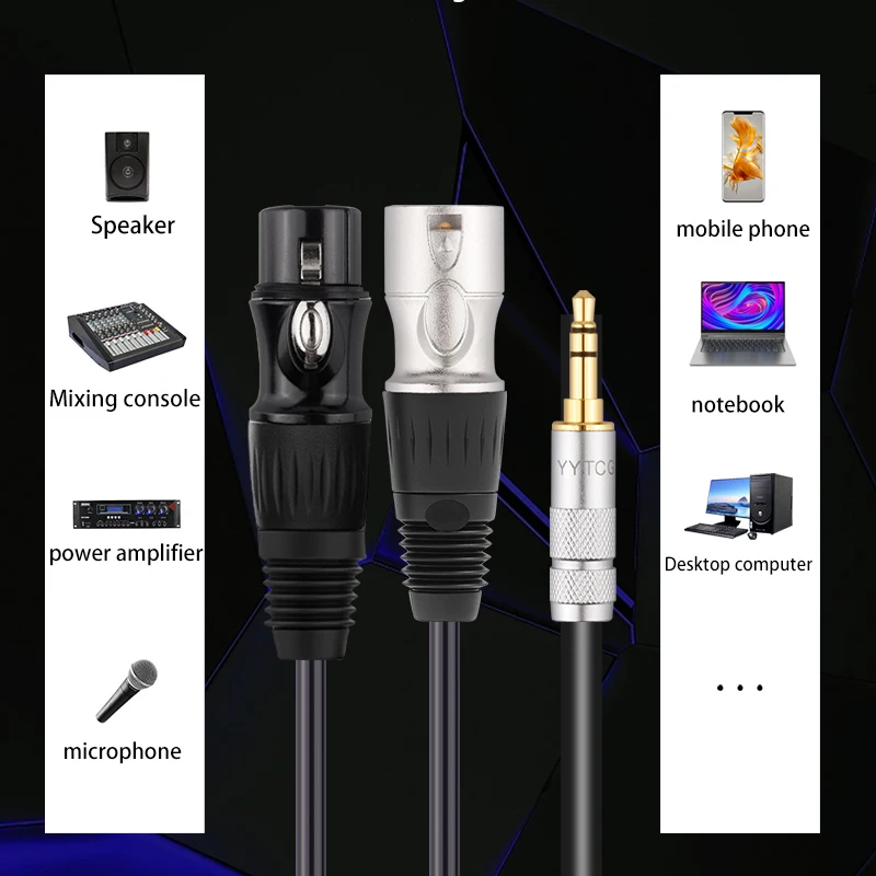 3.5mm ׷  - XLR / OFC Aux  ̺, ź PVC ȣȭ   1.5m 3m 5m