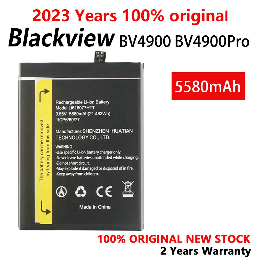 

100% Original 5580mAh BV 4900 Replacement battery For Blackview LI616077HTT Bv4900 PRO High Quality Batteries+Tracking Number