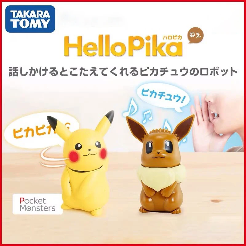 Original TAKARA TOMY Pokémon Hello Pika Hello Pocha Vui