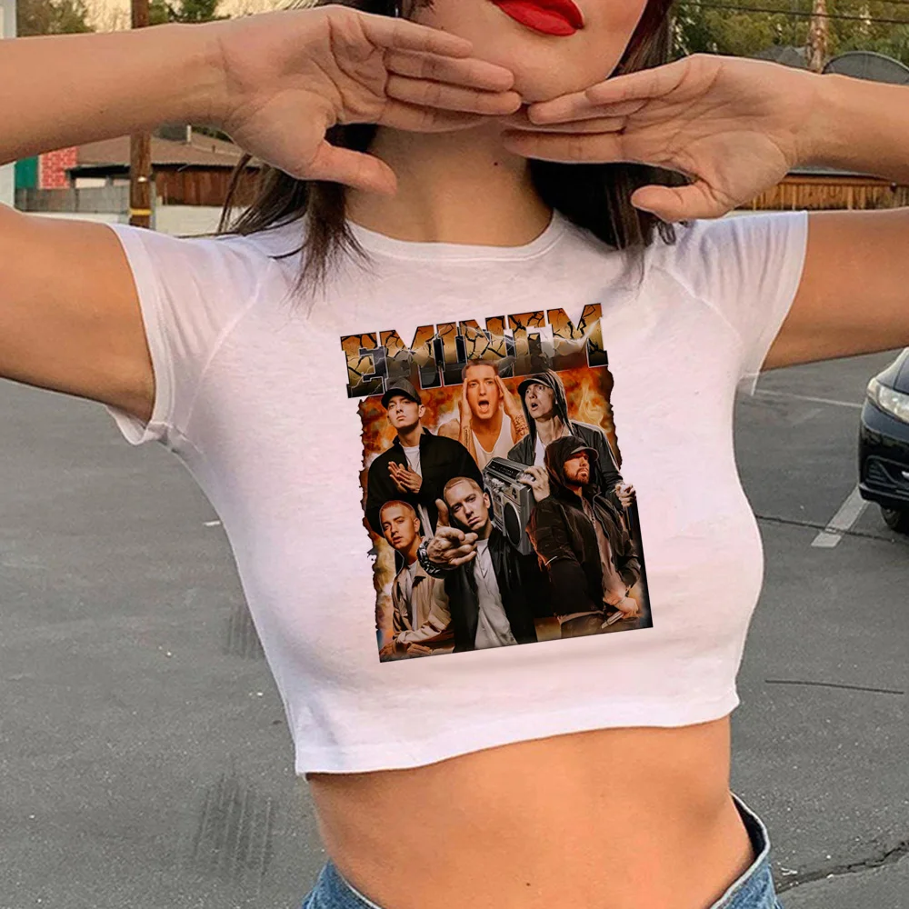 Eminem Tshirt Donna Anime Graphic Top Giapponese Femminile Harajuku Graphic Manga Abbigliamento