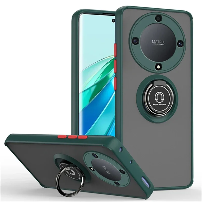 Armor Matte Shockproof Case with Ring Holder Stand