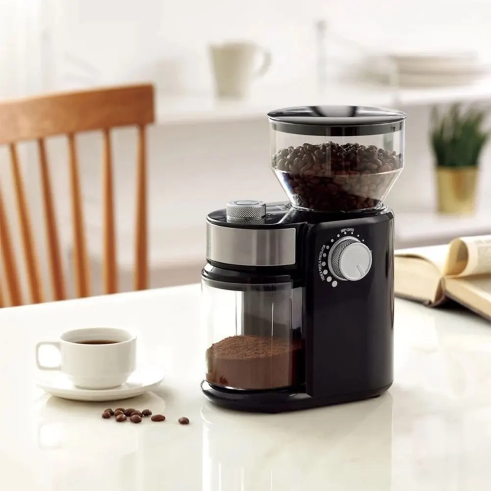Electric Burr Coffee Grinder with 18 Grind Setting Adjustable Burr Mill Conical Burr Coffee Grinder for 2-12 Cup 2