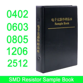 0402 0603 0805 1206 2512 SMD SMT Chip Fixed Resistor Assorted Kit 0R-20M Smd Samples Book 1