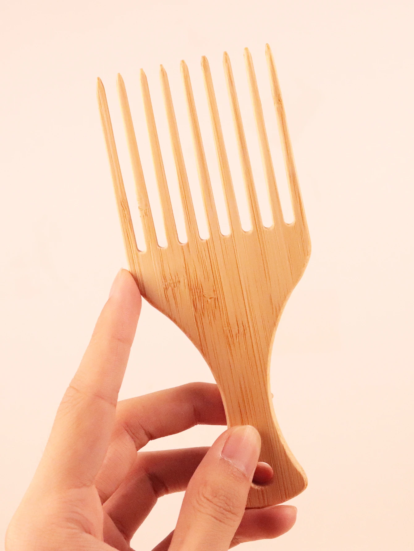 천연 대나무 나무 빗 대나무 및 나무 정전기 방지 빗 세트, 헤어 스타일링 빗 세트, 실제 헤어 가발용 특수 빗 2 개