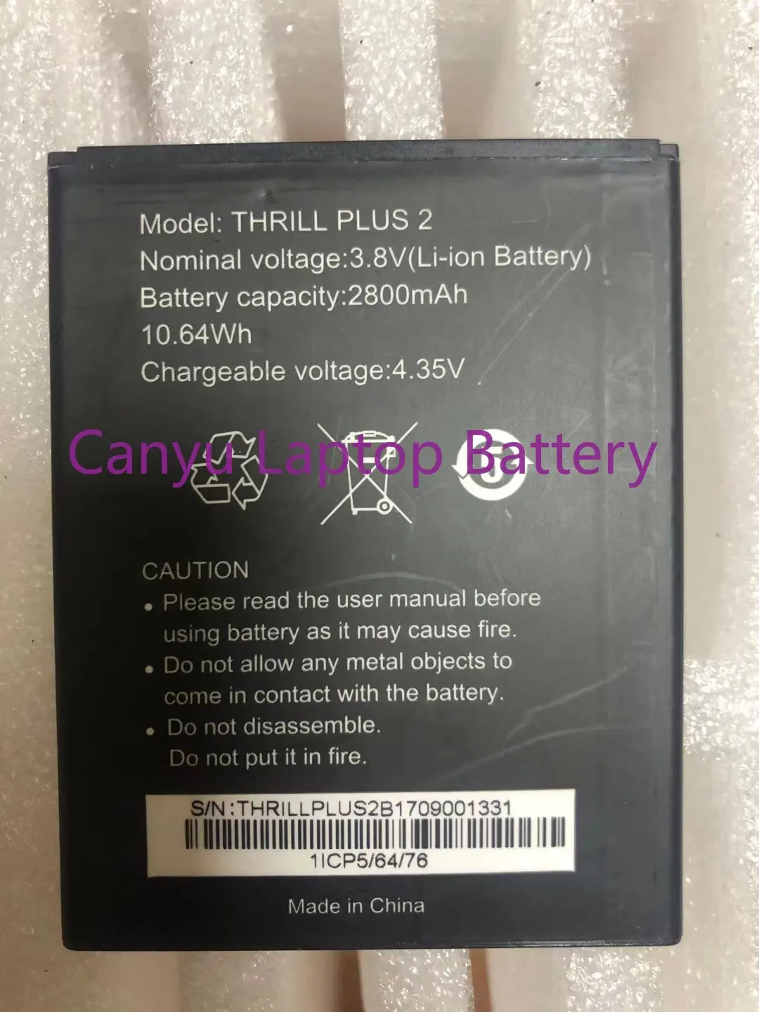 

NEW 3.8V 2800mAh cloudfone battery Thrill Plus 2