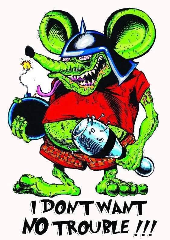 

Виниловые наклейки без проблем для Rat Fink