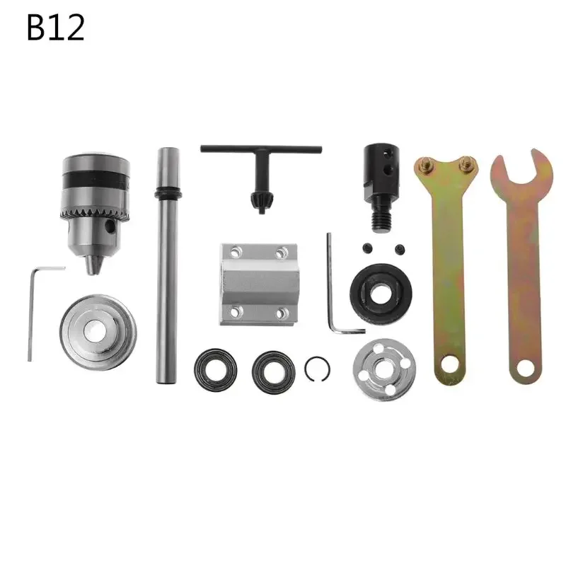 JTO/B10/B12/B16 Electric Drill No Power Spindle Assembly DIY Woodworking Cutting Grinding Small Lathe Trimming Belt Drill Chuck