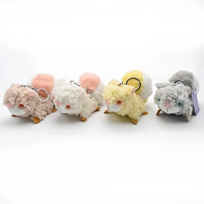 

Cartoon New Bamboo Charcoal Cute Bubble Squirrel Plush Toy Keychain Doll Backpack Pendant Doll Creative Birthday Christmas Gift
