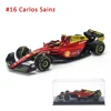 Bburago 1:43 F1 Ferrari F1-75 75Th Anniversary SF21 Sf1000 #16 Leclerc #55 Sainz Monza Italian Alloy Diecast Car Model Toy Gift 3