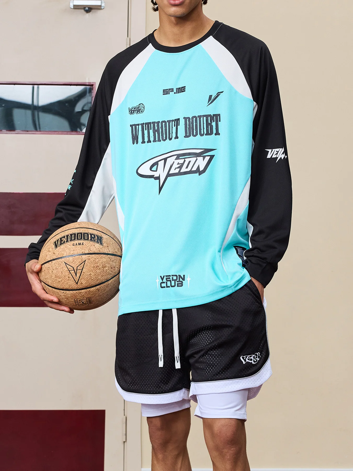 Thin Long Sleeve Sport Basketball Shirt for Men