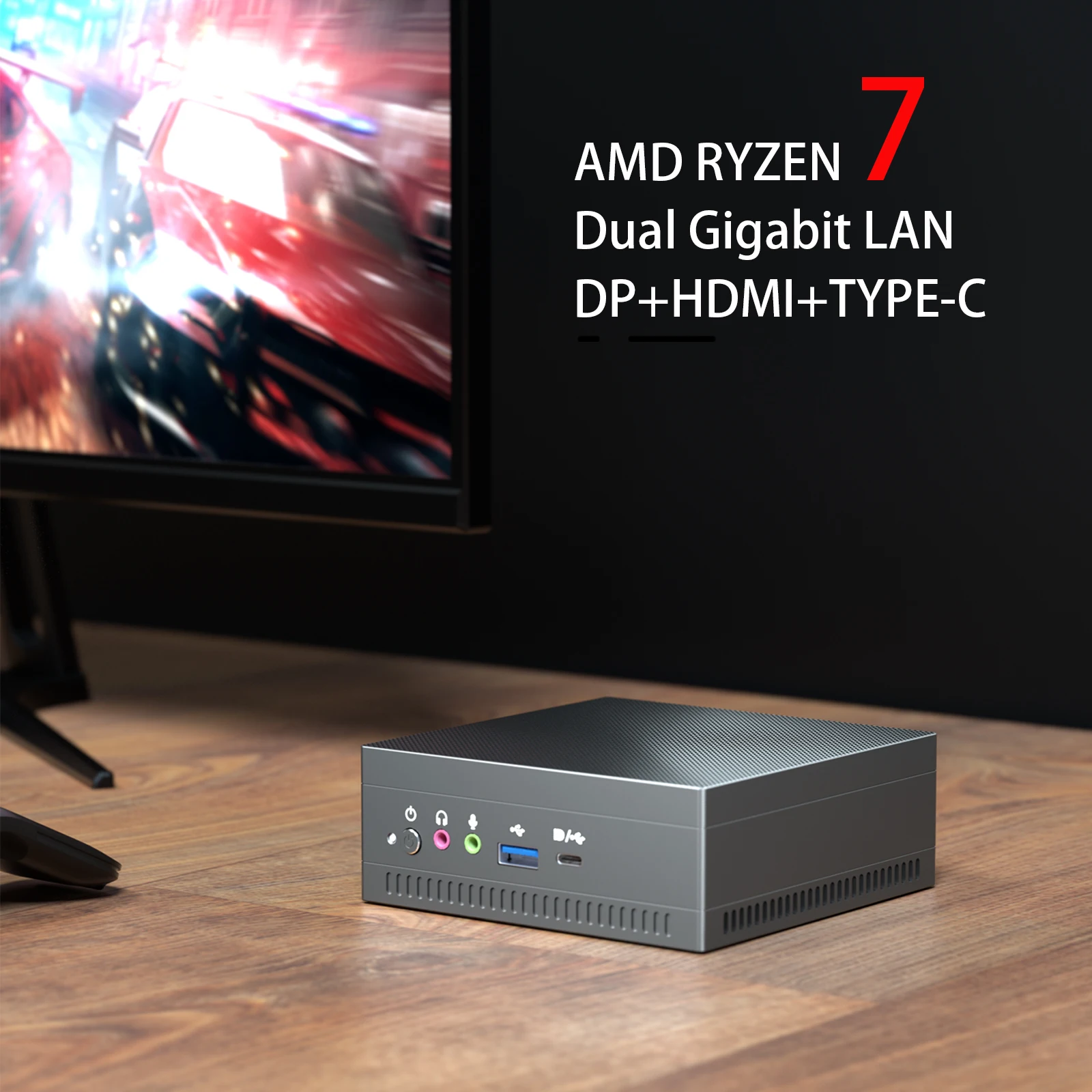 Chatrey AN1 Mini PC Windows 11 Ryzen 5 4500U Ryzen 4800U Gaming Desktop Computer Nvme SSD