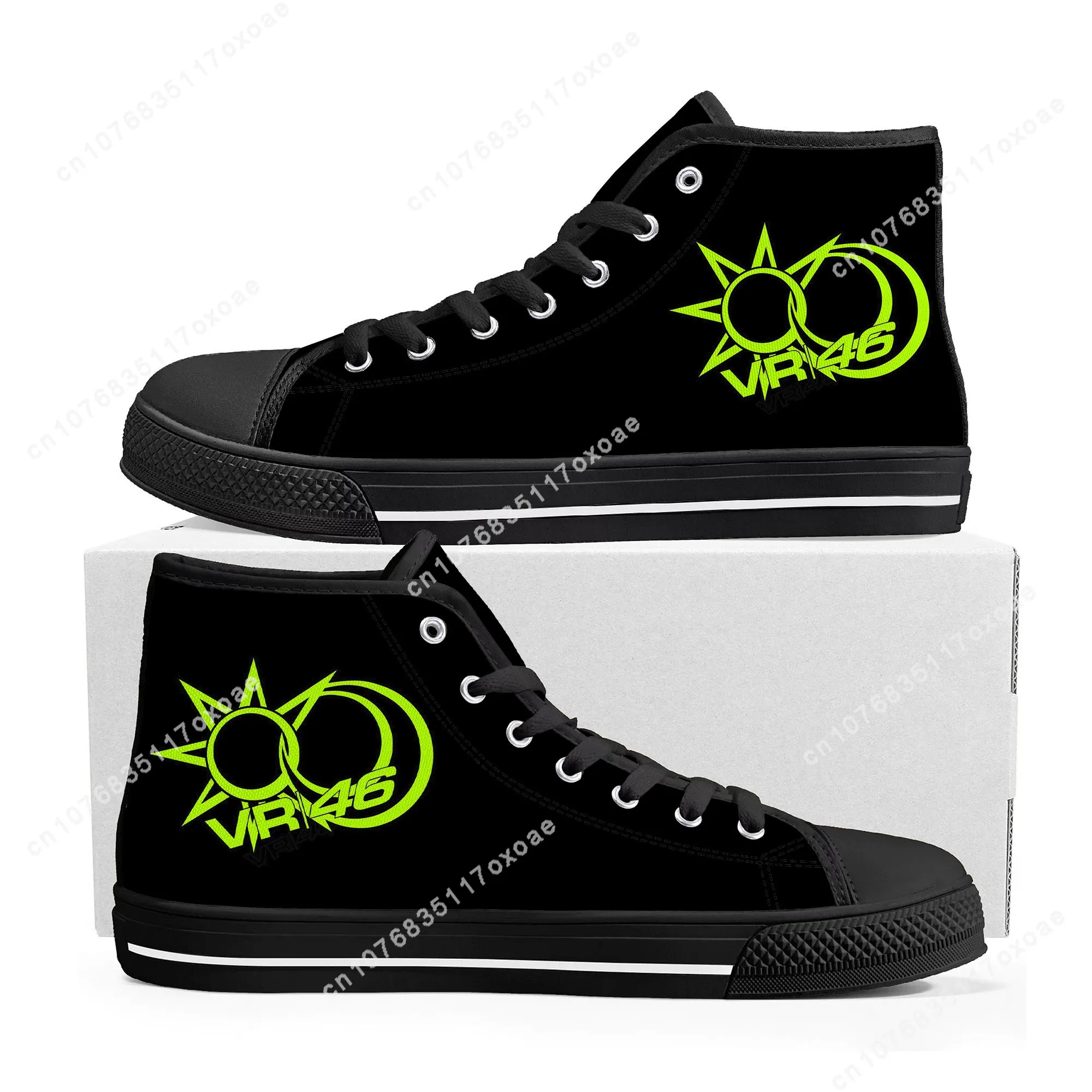 

Italian Motorcycle Racer Rossi High Top Sneakers Mens Womens Teenager High Quality Canvas Sneaker Casual Shoe Customize Shoes