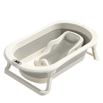 Large Folding Baby Bathtub – Infant Sit & Lie Tub for Newborns & Toddlers