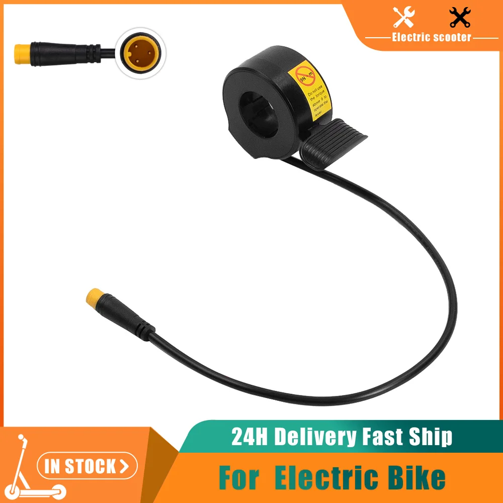 130X Daumengas Elektrofahrrad 130X Geschwindigkeitsregelung 3-polig wasserdicht WP Stecker Stecker Roller Fahrrad Beschleuniger Zubehör